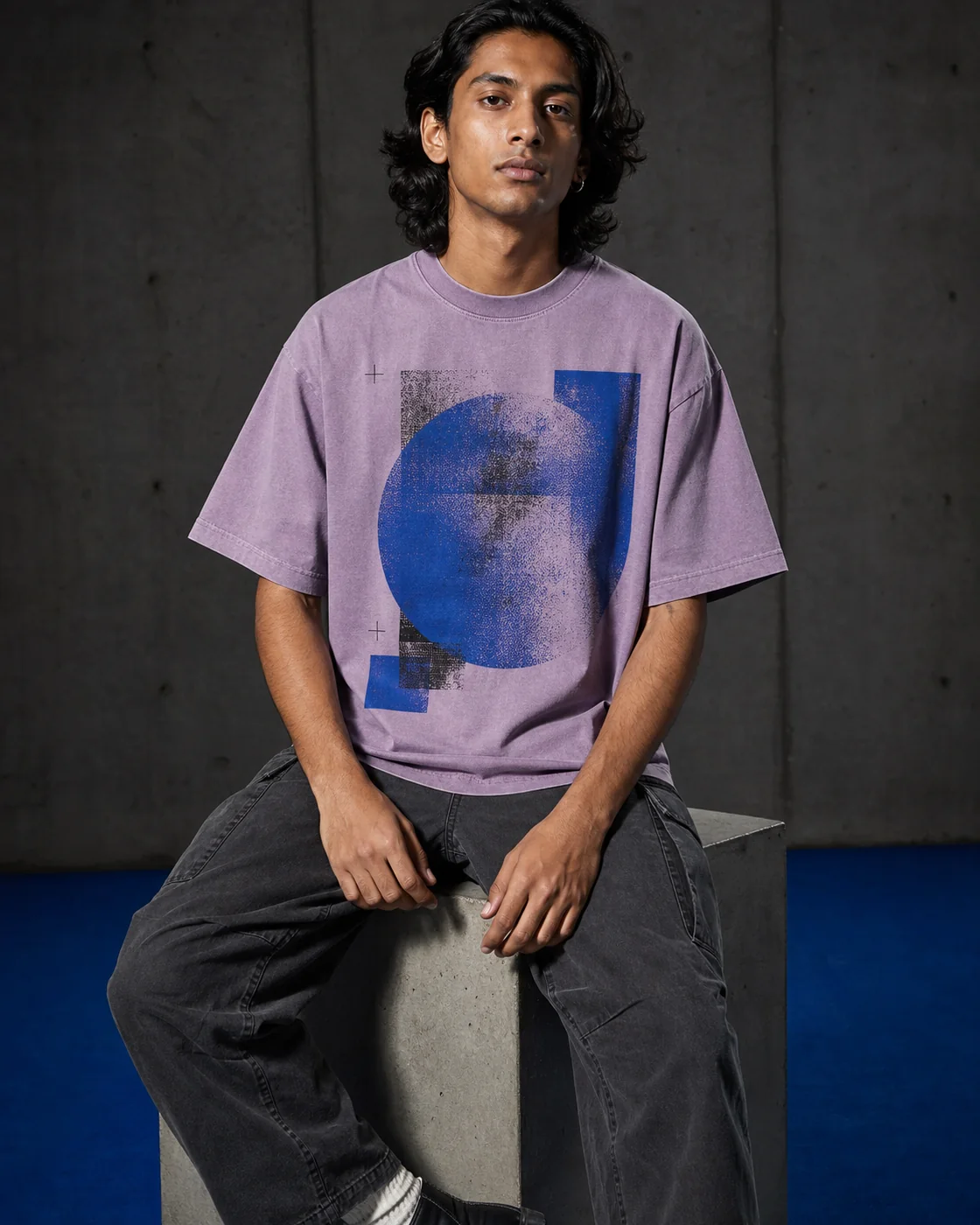 Soft Static Tee in Lilac